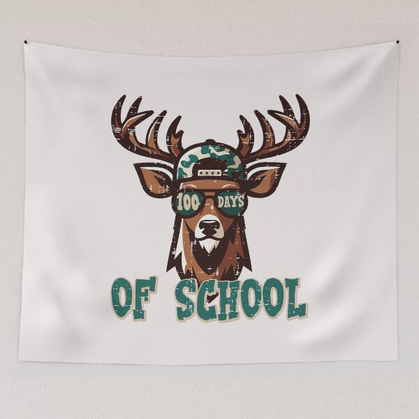 Item preview, 100 Days of School Deer Camo 100th Day Hunting Boys Kids Men  designed and sold by FrankIsabel.