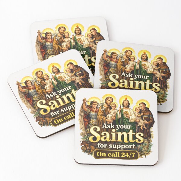 Item preview, Ask You Saints for Support - On Call 24/7 designed and sold by All I Need Designs.