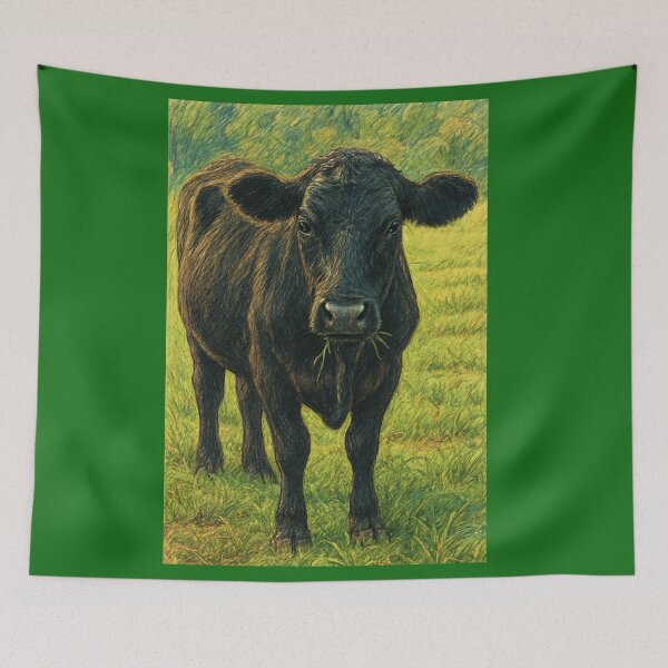 Item preview, Cow eating grass designed and sold by Juzzy72.