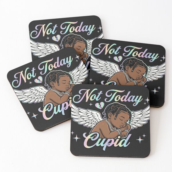 Item preview, Not Today Cupid Black Angel designed and sold by AdyKurniawan.