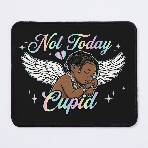 Item preview, Not Today Cupid Black Angel designed and sold by AdyKurniawan.
