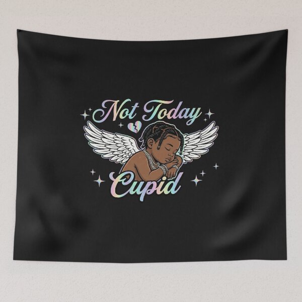 Item preview, Not Today Cupid Black Angel designed and sold by AdyKurniawan.