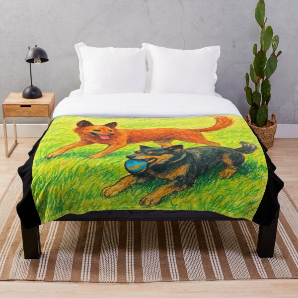 Item preview, Dos perros de ganado vivaces designed and sold by Juzzy72.