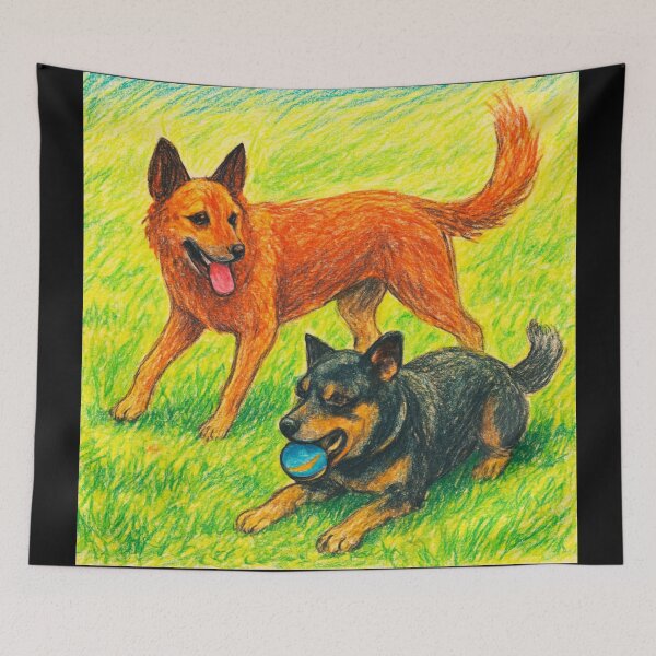 Item preview, Two lively cattle dogs designed and sold by Juzzy72.