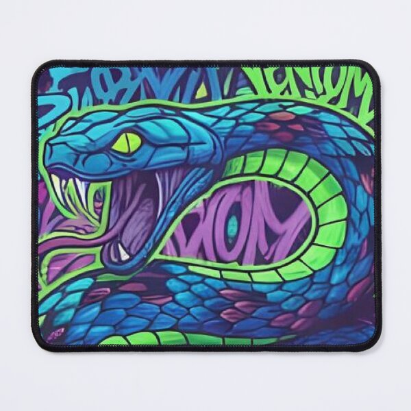 Item preview, Blue and purple  Snake serpent Graffiti Street Art designed and sold by bartink.co.