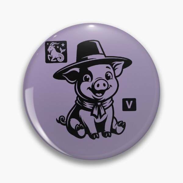 Item preview, 1995 Winter Born: The Capricorn Pig & V designed and sold by Kz(k-zodiac).