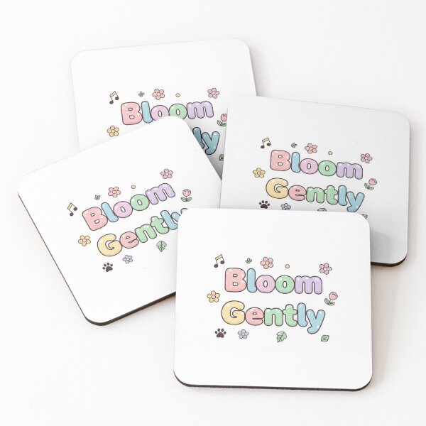 Item preview, Bloom Gently – Cute Pastel Self-Care Sticker designed and sold by lulabellestore.