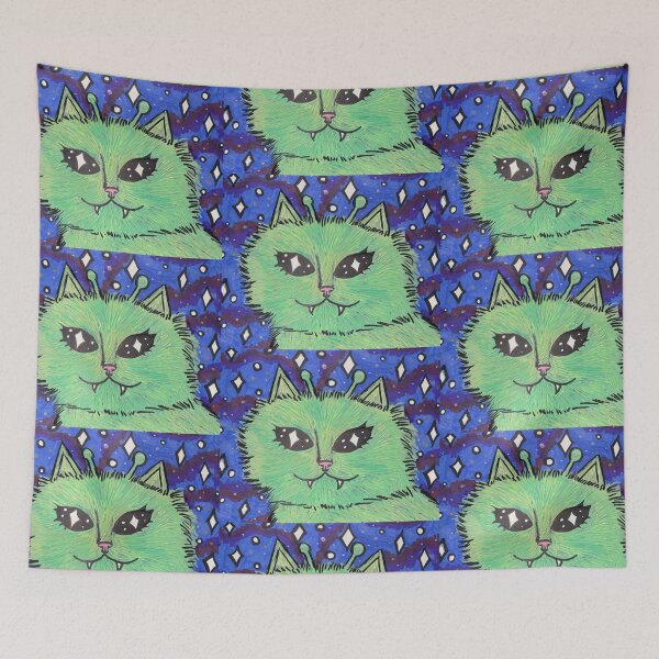 Item preview, Gorp the alien cat designed and sold by charreadyarts1.