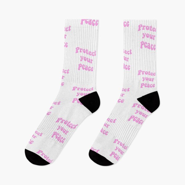 Item preview, “Protect Your Peace” Wavy Text in Pink designed and sold by JulzPink.