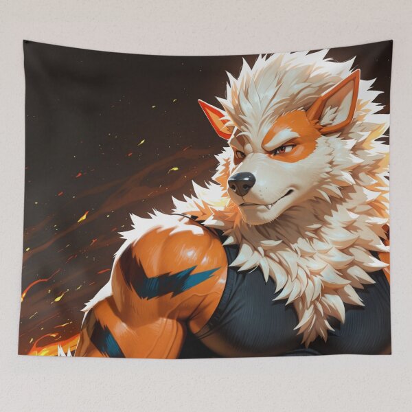 Item preview, Bara fire doggy portrait designed and sold by higer creations.