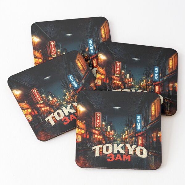 Item preview, TOKYO 3AM – Silent Neon Streets of Tokyo | Retro Night City designed and sold by maaameee.