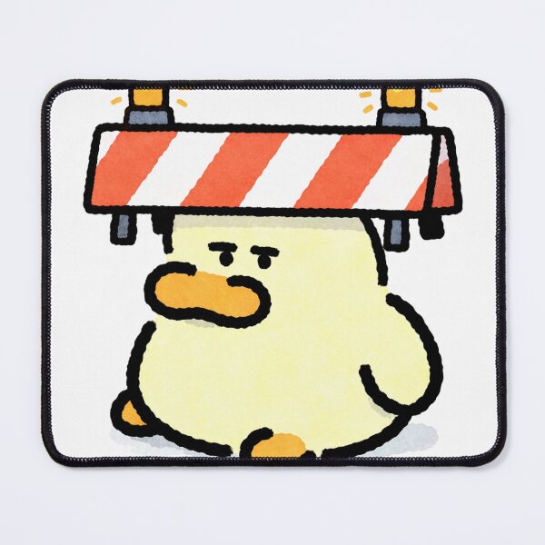 Item preview, Cute Duck with Traffic Cone Hat designed and sold by cuteandred.
