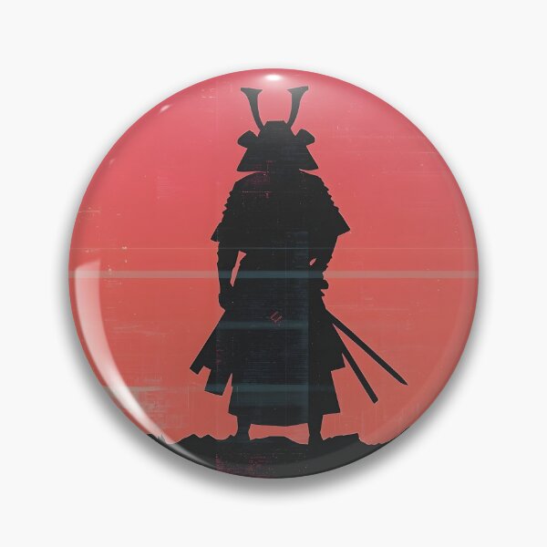 Item preview, Glitch Art Samurai – Retro VHS Warrior Aesthetic designed and sold by ThePixelArchive.