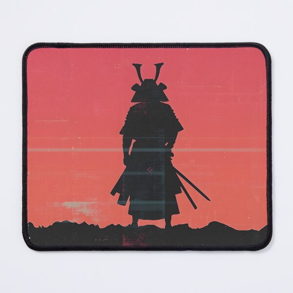Item preview, Glitch Art Samurai – Retro VHS Warrior Aesthetic designed and sold by ThePixelArchive.