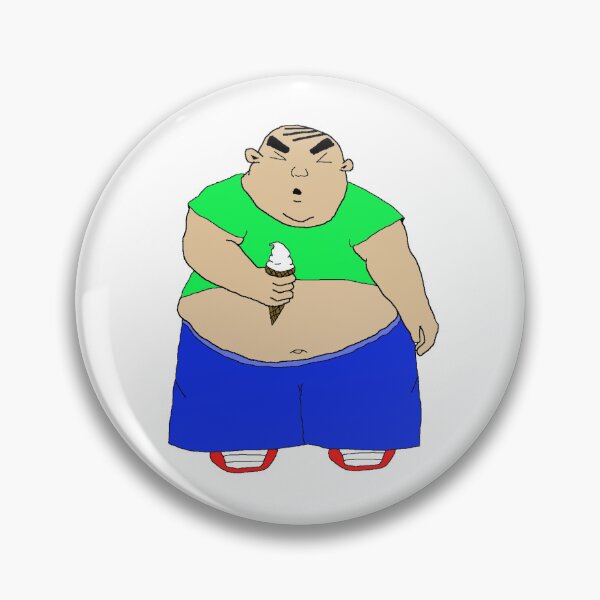 Item preview, Fat man eating ice cream cone designed and sold by cpecana.
