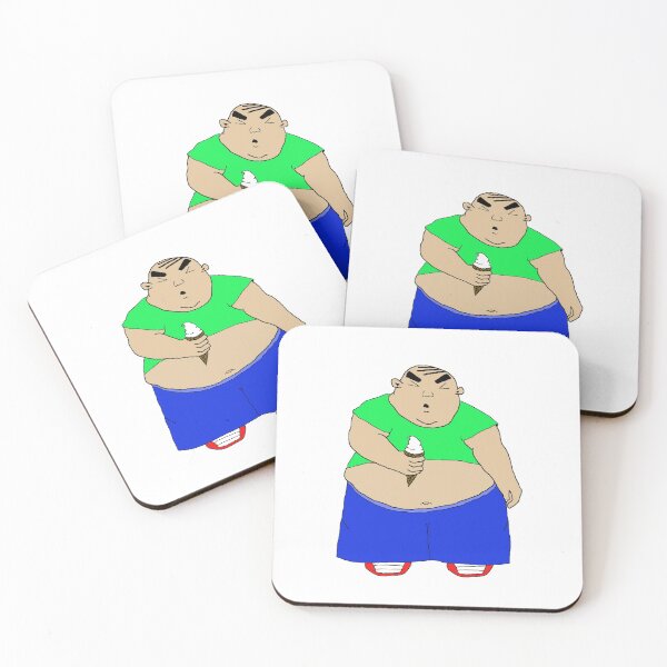Item preview, Fat man eating ice cream cone designed and sold by cpecana.