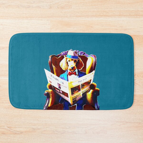 Item preview, Dog reads newspaper designed and sold by Creative Visualize.