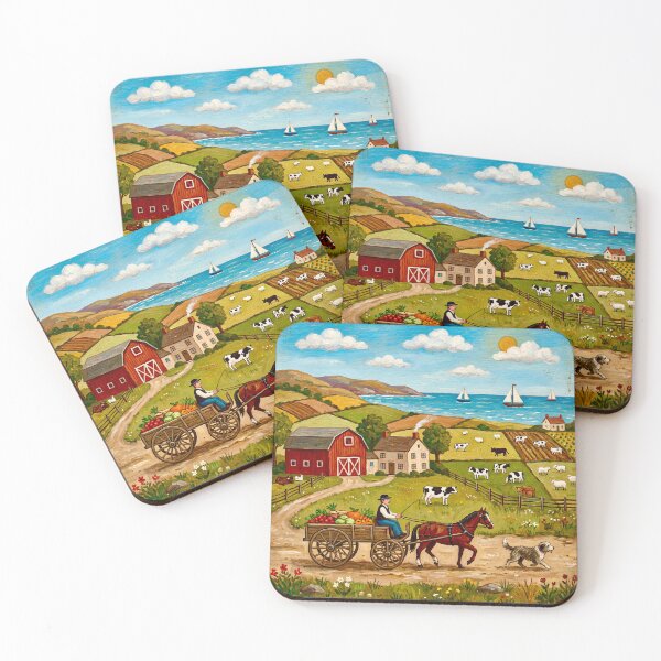 Item preview, Garden Flowers Farm Landscape After Klimt designed and sold by Vicky Brago-Mitchell®.