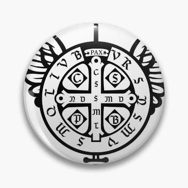 Item preview, Saint Benedict Medal Protection Symbol – Catholic Cross Spiritual Design designed and sold by StickersArcoiris.