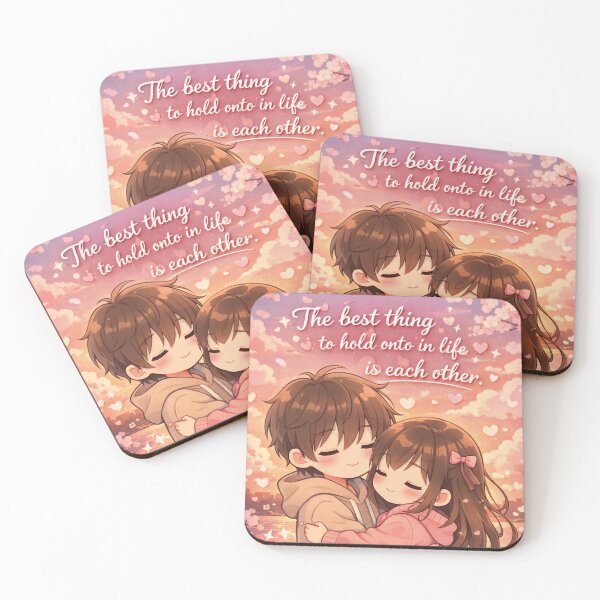 Item preview, Holding on to love – Kawaii Cherry Blossom Romance designed and sold by Mauswohn.
