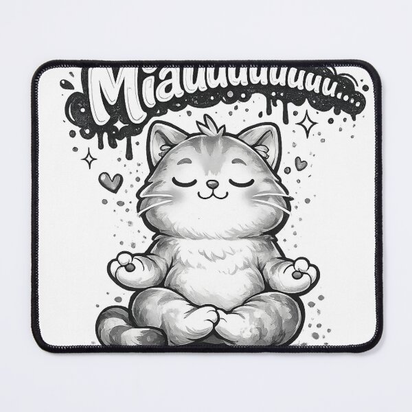 Item preview, Kitten meditating designed and sold by MyArtMagazine.