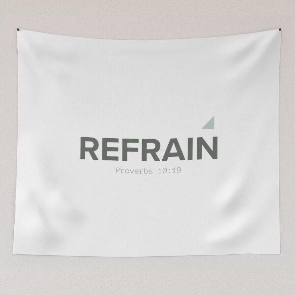 Item preview, Refrain proverbs 10:19 transparent designed and sold by Undonemadenew.