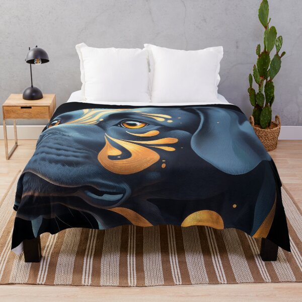 Item preview, Boxer Dog Elegant Fantasy Portrait Night Gold Glow designed and sold by mildaclairmo.