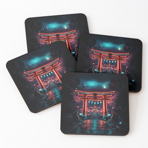 Item preview, NEON TORII – Cyberpunk Shrine & Glowing Torii Gat designed and sold by maaameee.