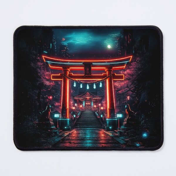Item preview, NEON TORII – Cyberpunk Shrine & Glowing Torii Gat designed and sold by maaameee.
