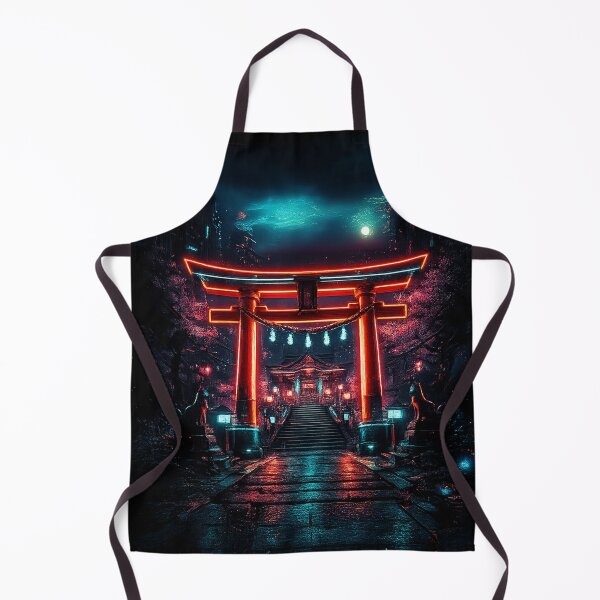 Item preview, NEON TORII – Cyberpunk Shrine & Glowing Torii Gat designed and sold by maaameee.