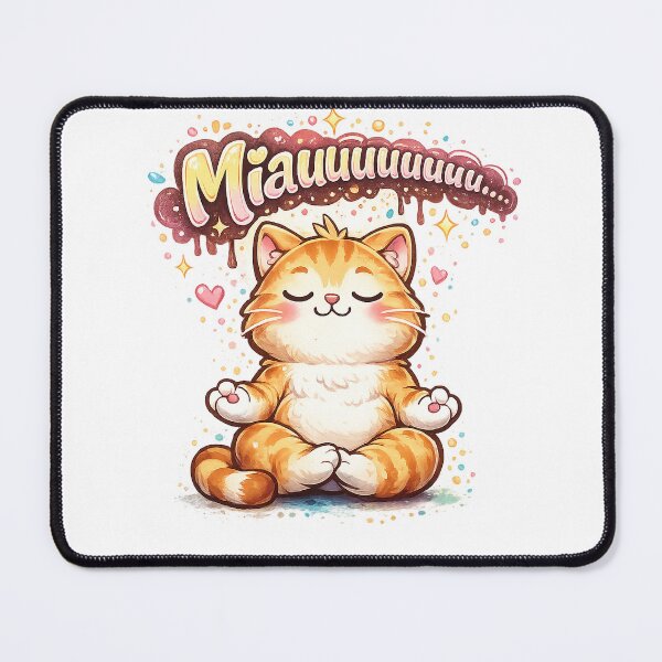 Item preview, Cute kitten meditating. designed and sold by MyArtMagazine.