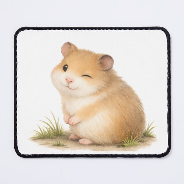 Item preview, Winking Hamster – Sweet Storybook Animal designed and sold by FunscapeHQ.