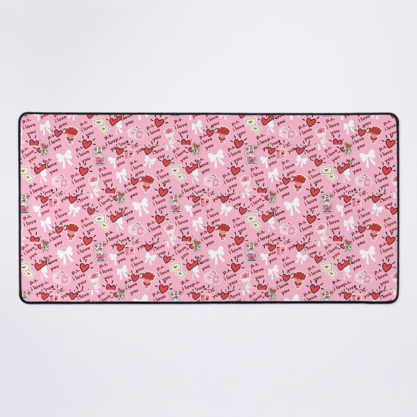 Item preview, P.S. I Love You - Romantic Valentine’s Sticker Pattern designed and sold by Akira Design Store.