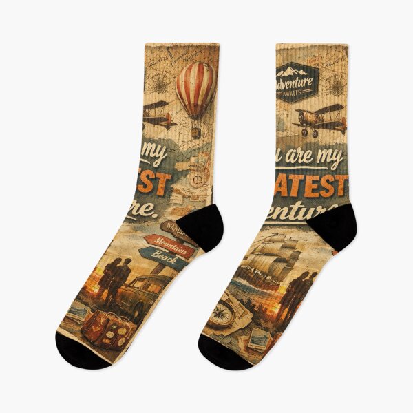 Item preview, You are my greatest adventure – Vintage travel collage designed and sold by Mauswohn.