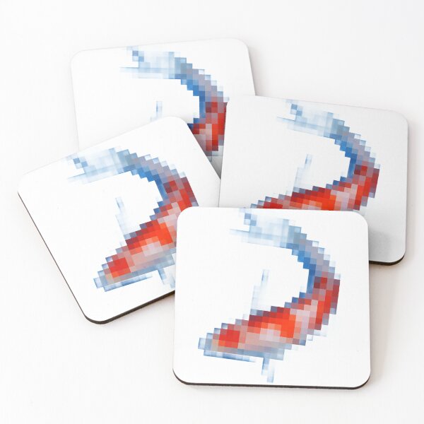 Item preview, pixel koi fish designed and sold by cadetgallery.