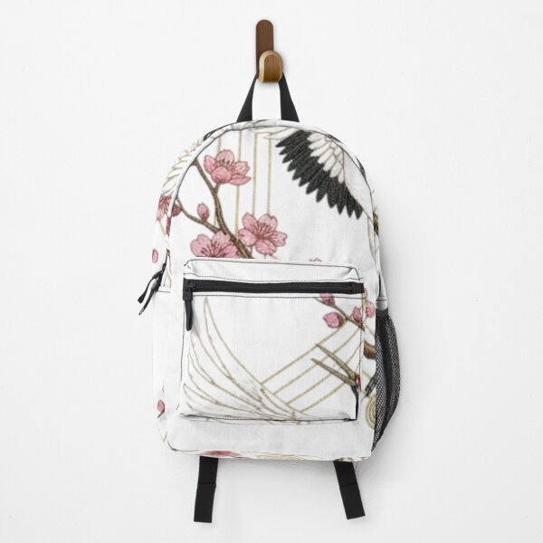 Item preview, Happy Stork Embroidered on Cherry Blossom Branch designed and sold by Siarverse.