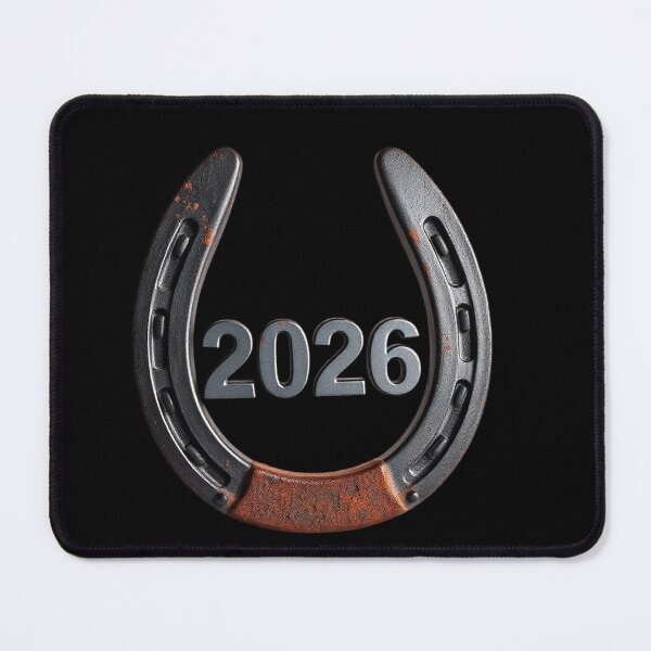 Item preview, Rustic Horseshoe 2026 Symbol of Luck Strength and New Beginnings designed and sold by PixelVibe782.