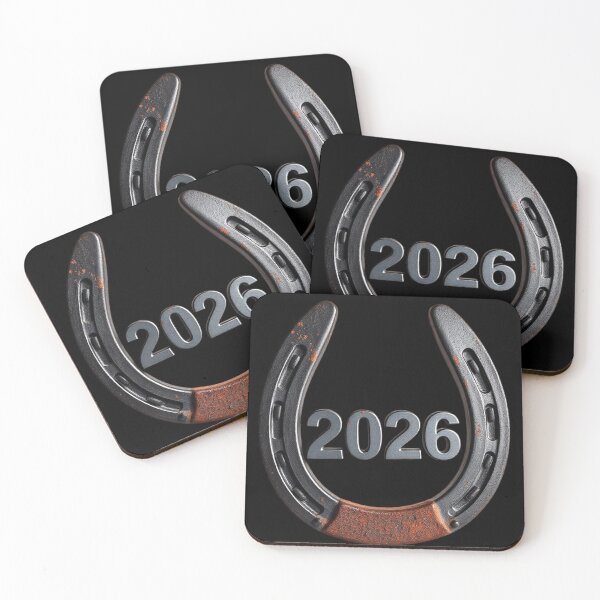 Item preview, Rustic Horseshoe 2026 Symbol of Luck Strength and New Beginnings designed and sold by PixelVibe782.
