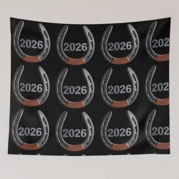 Item preview, Rustic Horseshoe 2026 Symbol of Luck Strength and New Beginnings designed and sold by PixelVibe782.