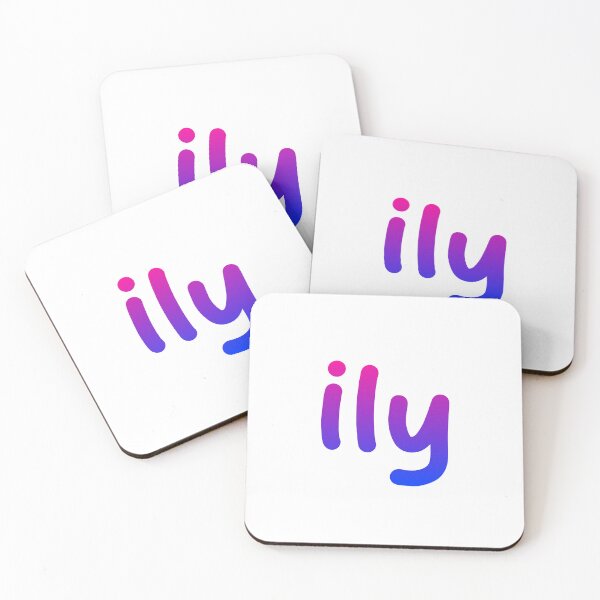 Item preview, ily, I Love You, pink and blue designed and sold by Memes N Lore .