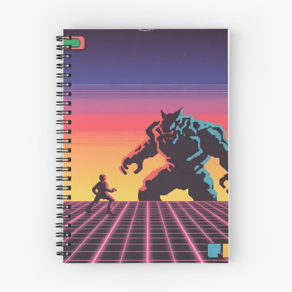 Item preview, Retro Boss Battle Neon – Side-Scrolling Arcade Showdown designed and sold by ThePixelArchive.