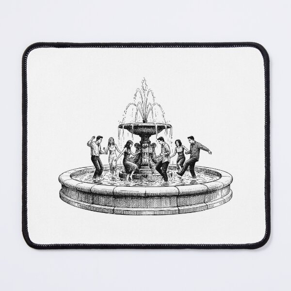 Item preview, Friends Fountain Architectural Sketch designed and sold by Screen Lore.