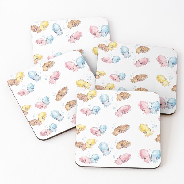 Item preview, Kawaii Watercolor Cuttlefish Pack designed and sold by xMErCUrY03x.