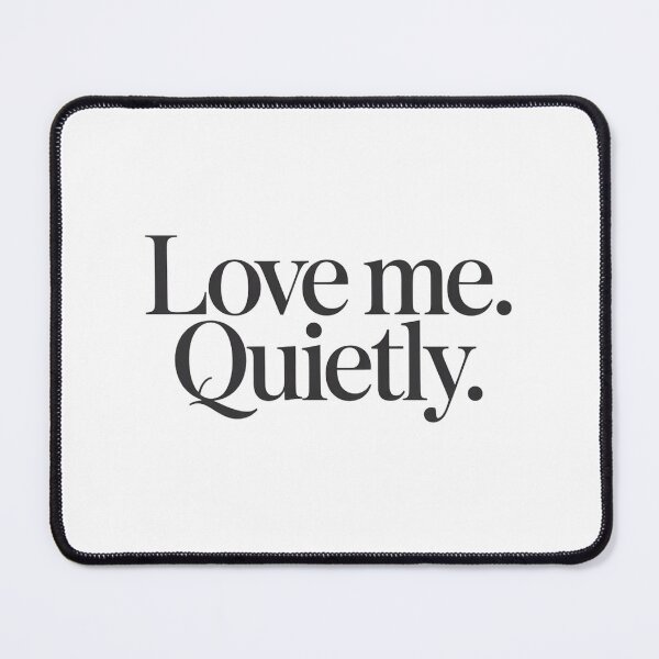 Item preview, Love Me Quietly – Minimalist Introvert Valentine T-Shirt designed and sold by Karlas-things.