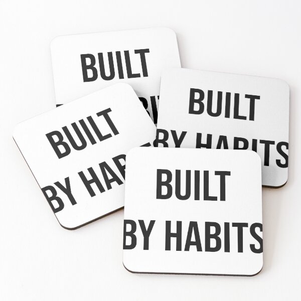 Item preview, Built by Habits Minimalist Motivation Quote designed and sold by Quiet-Mode.