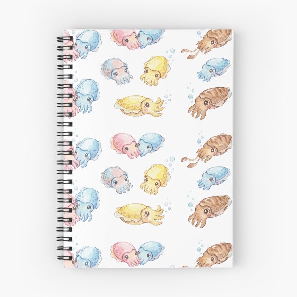 Item preview, Kawaii Watercolor Cuttlefish Pack 3 designed and sold by xMErCUrY03x.