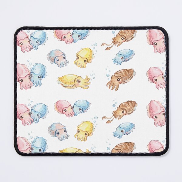 Item preview, Kawaii Watercolor Cuttlefish Pack 3 designed and sold by xMErCUrY03x.