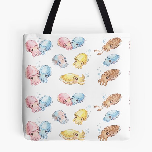 Item preview, Kawaii Watercolor Cuttlefish Pack 3 designed and sold by xMErCUrY03x.