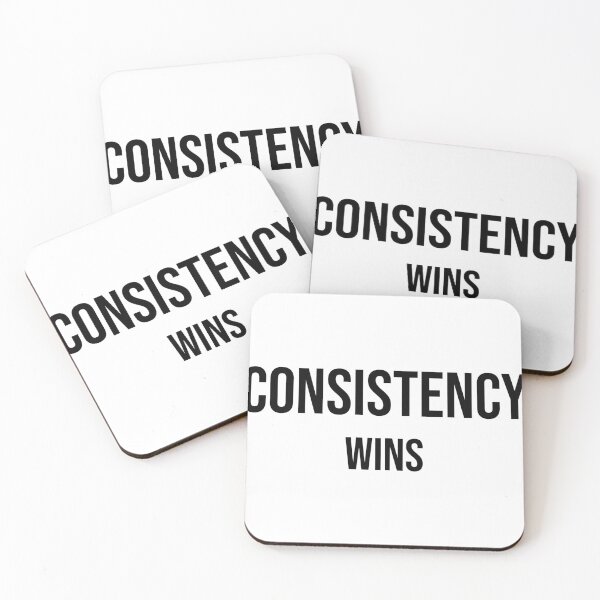 Item preview, Consistency Wins Minimalist Motivation Quote designed and sold by Quiet-Mode.