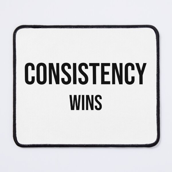 Item preview, Consistency Wins Minimalist Motivation Quote designed and sold by Quiet-Mode.